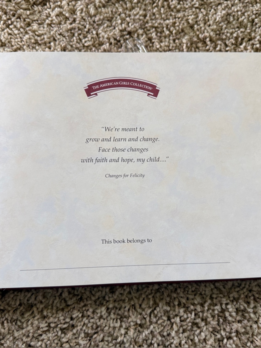 Memories of an American Girl Memory Book - Burgundy Cover - Picture 5 of 7